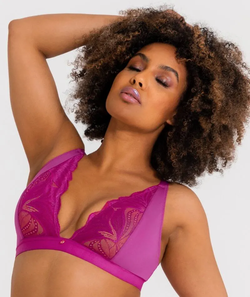 Scantilly Indulgence Wire-free Bralette - Orchid/Latte