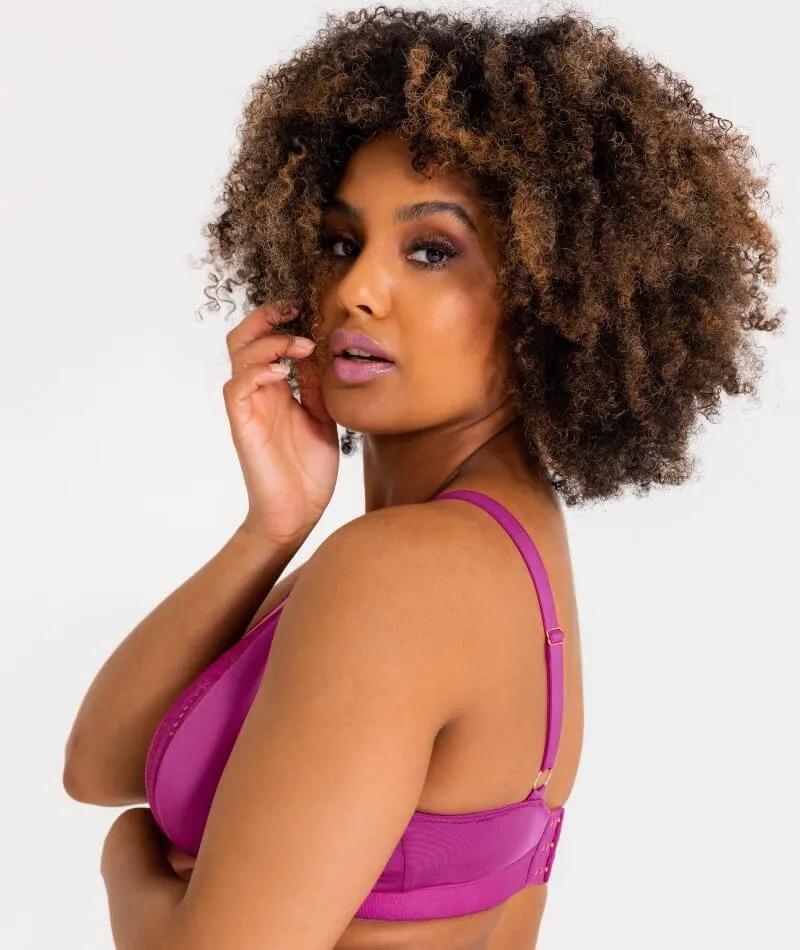 Scantilly Indulgence Wire-free Bralette - Orchid/Latte