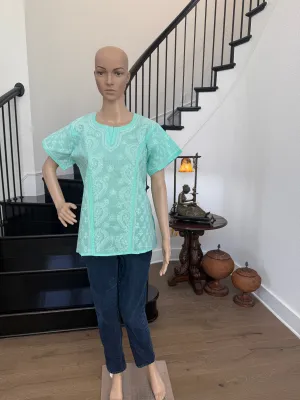 Sharon Sea green Chikankari kurta