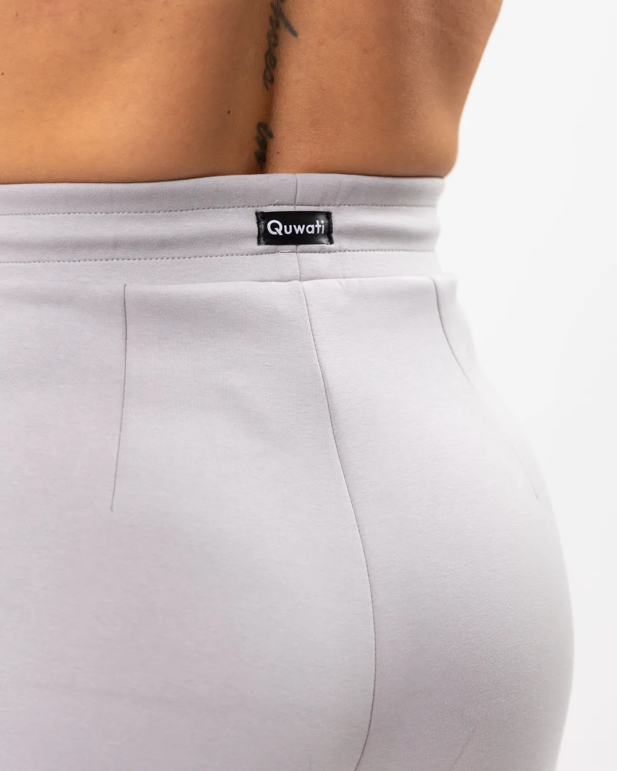 Shield Wide Leg Pants - Light Grey