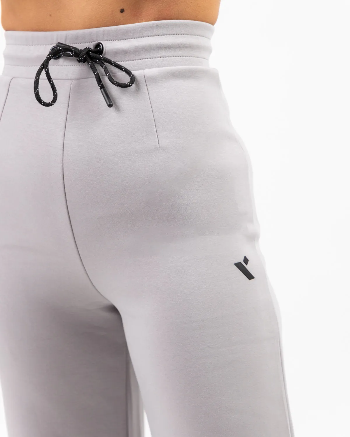 Shield Wide Leg Pants - Light Grey