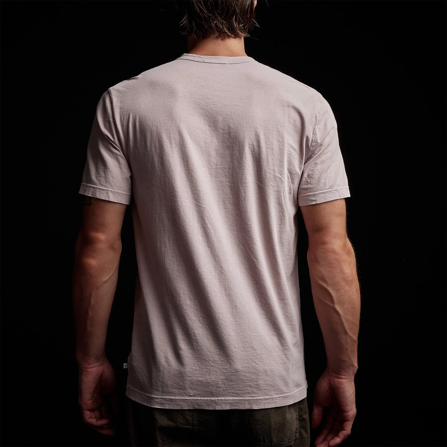 Short Sleeve Crew Neck - Calamine Pigment