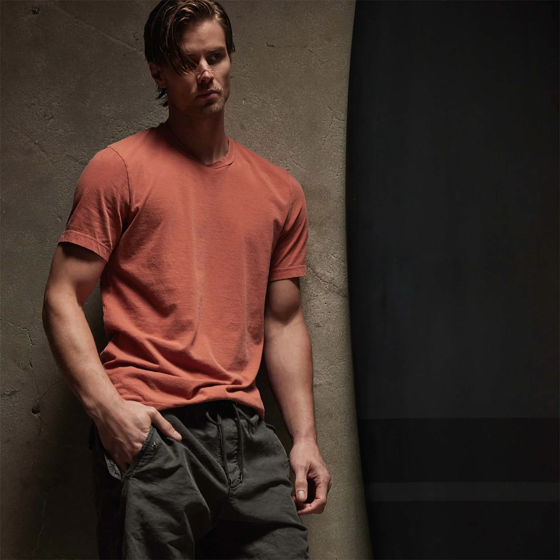 Short Sleeve Crew Neck - Taj Mahal Pigment