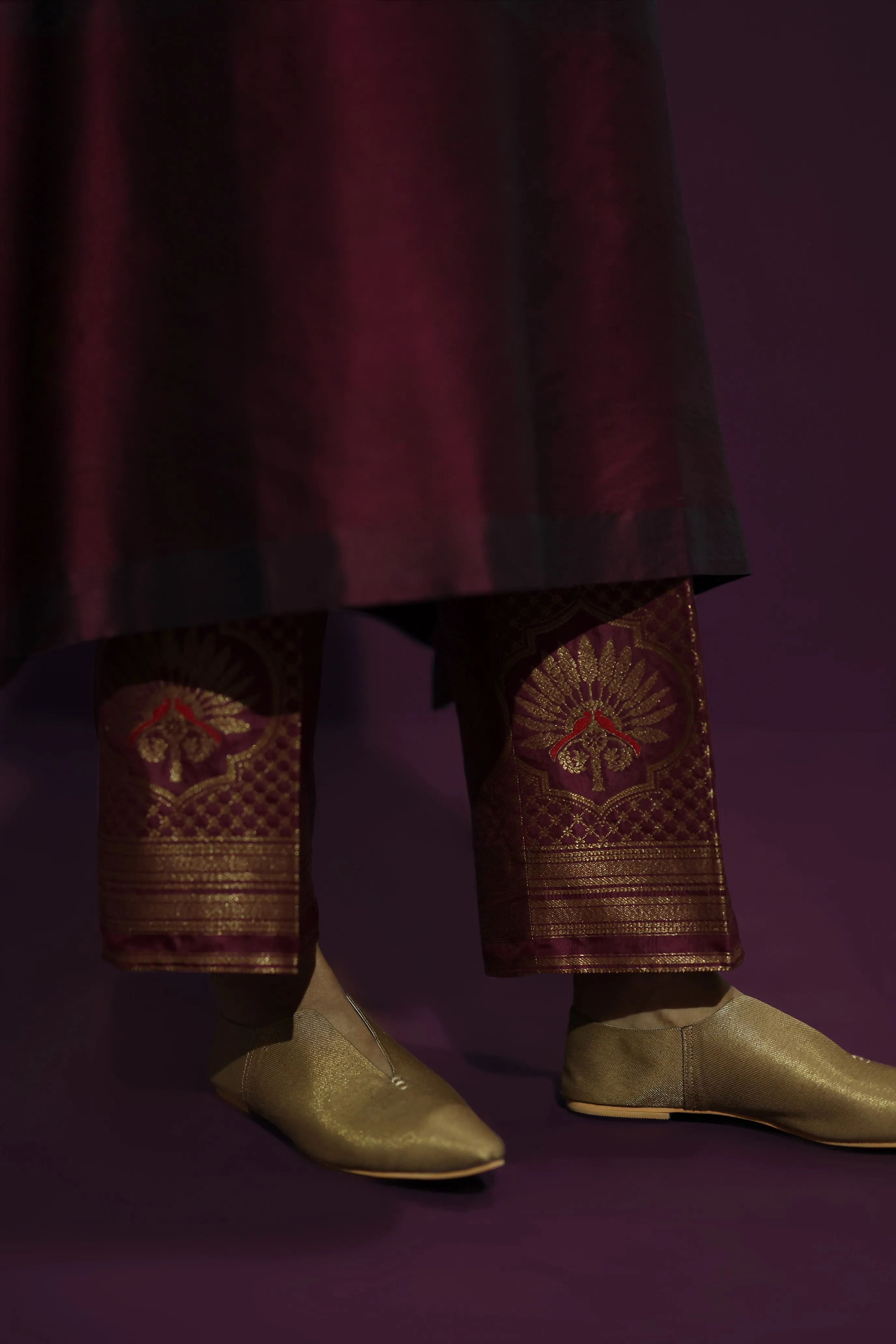 Silk Brocade Kurta Set