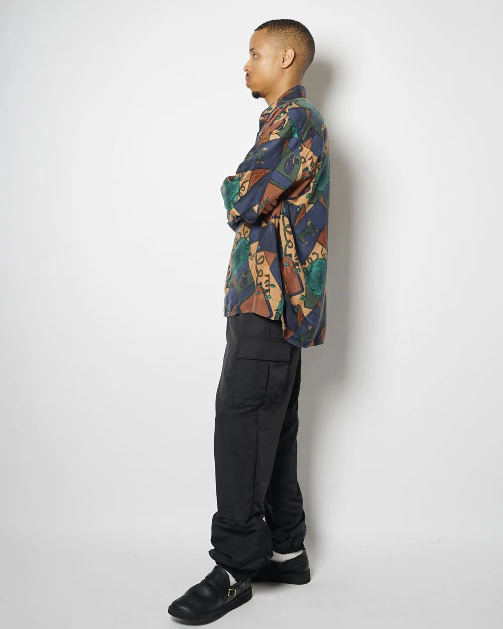 Silk Shirts Long Sleeve Patterned