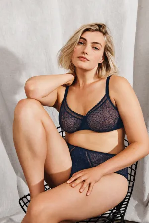 Simone Perele-Comete Underwire bra Midnight/Ruby Pink -12S324