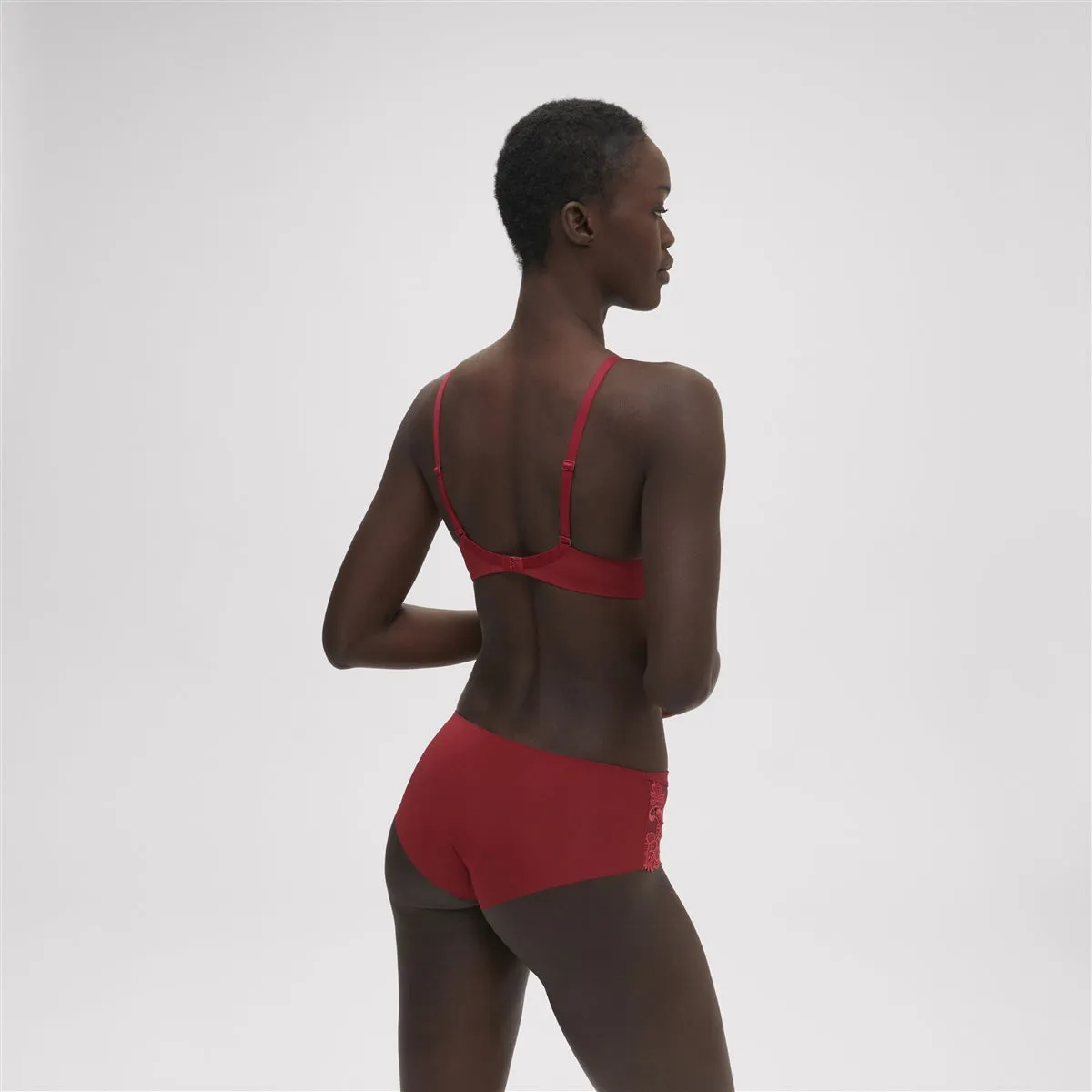Simone Perele Saga Half Cup Bra - Lipstick Red