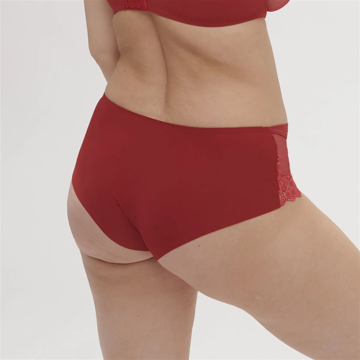 Simone Perele Saga Half Cup Bra - Lipstick Red
