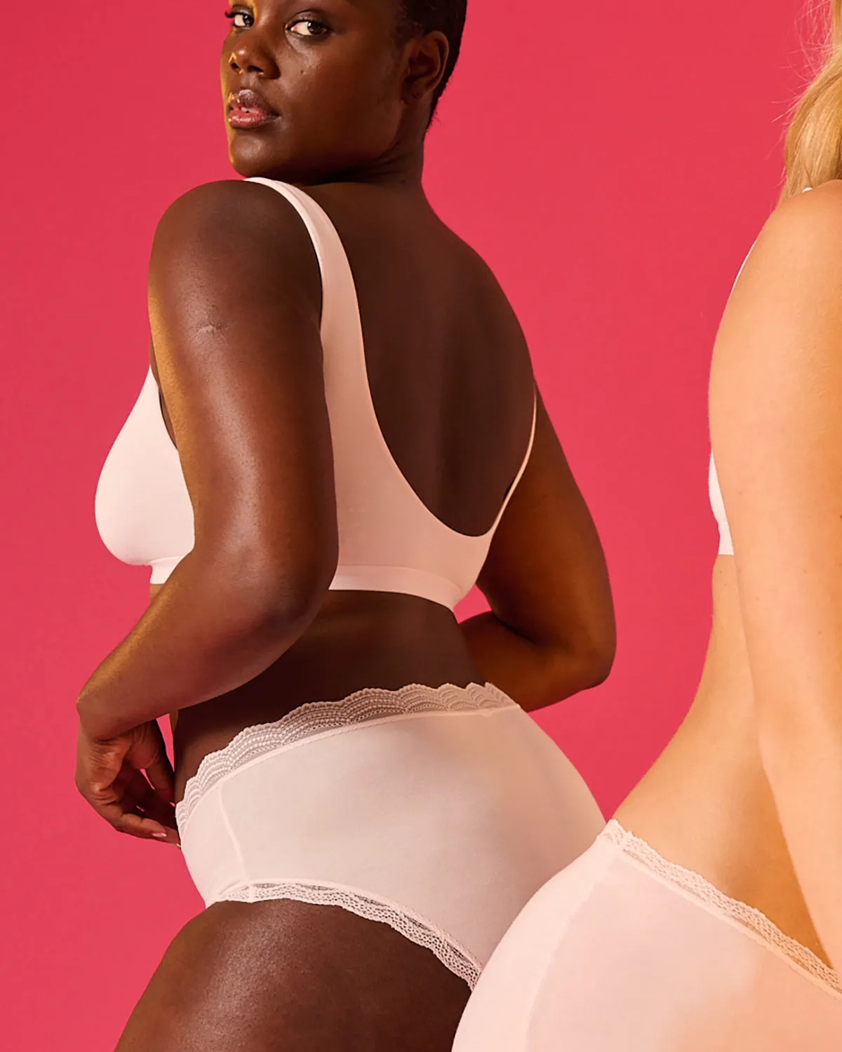 Soft Scoop Bra - Pink-a-boo