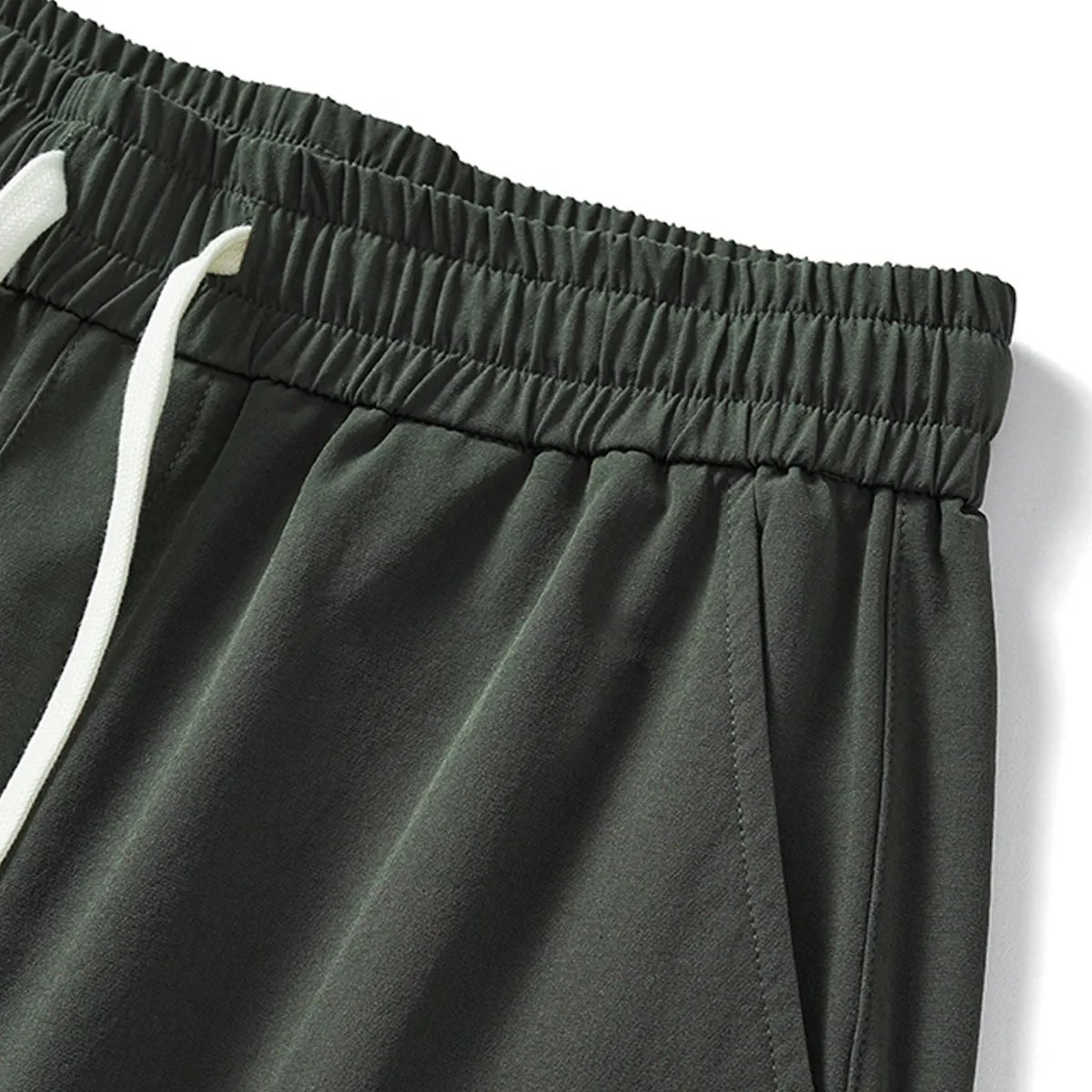 Solid Color Cargo Parachute Pants