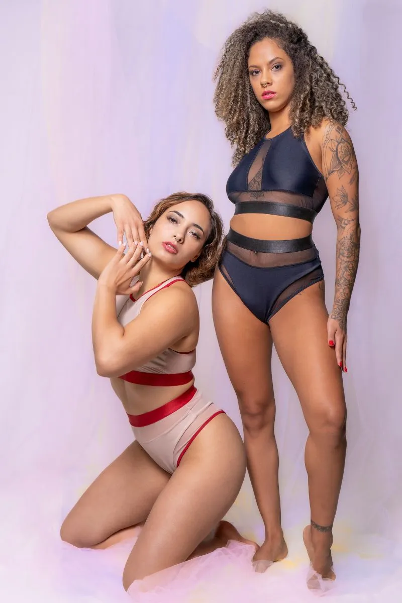 Sorte Trance Bottoms - Black