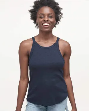 Splendid - Mika Burnout Tank in Navy