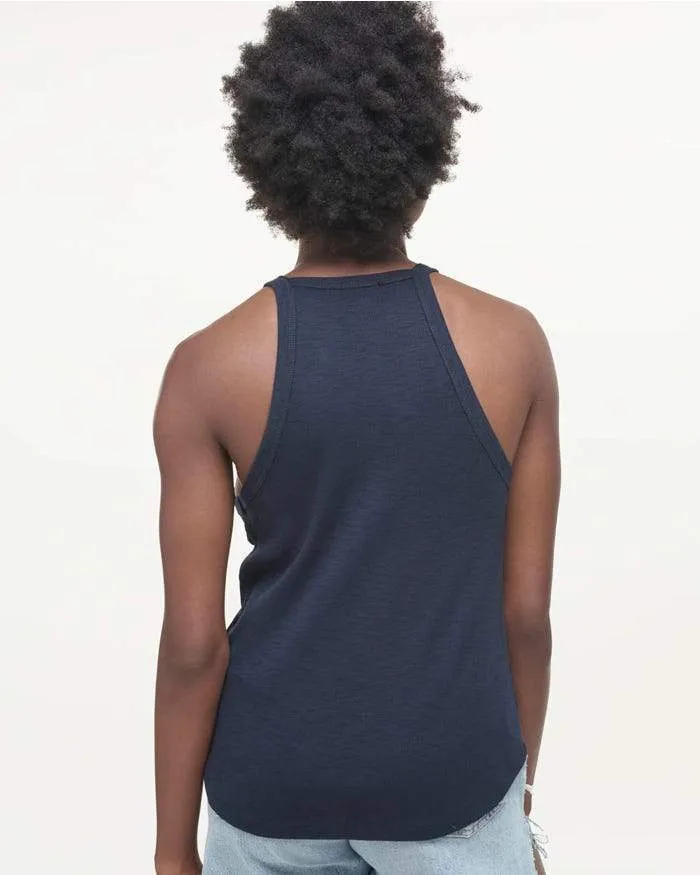 Splendid - Mika Burnout Tank in Navy