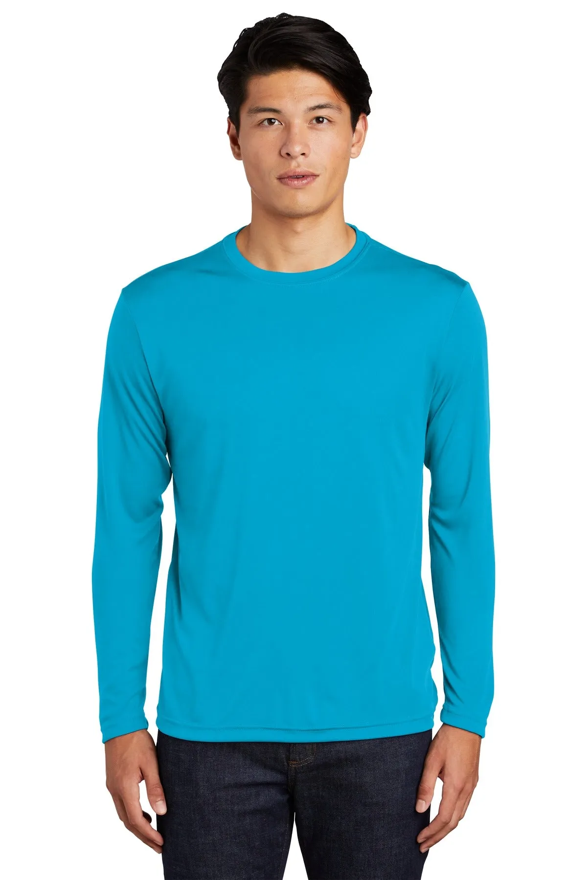Sport-Tek Long Sleeve PosiCharge Competitor Tee. ST350LS Atomic Blue