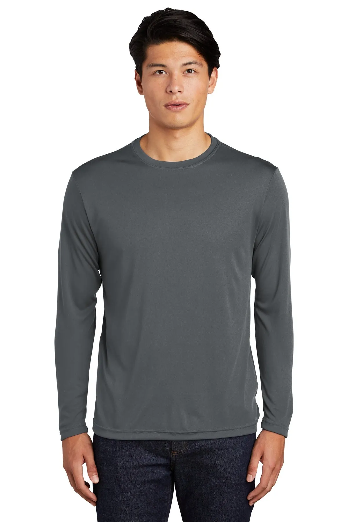 Sport-Tek Long Sleeve PosiCharge Competitor Tee. ST350LS Iron Grey