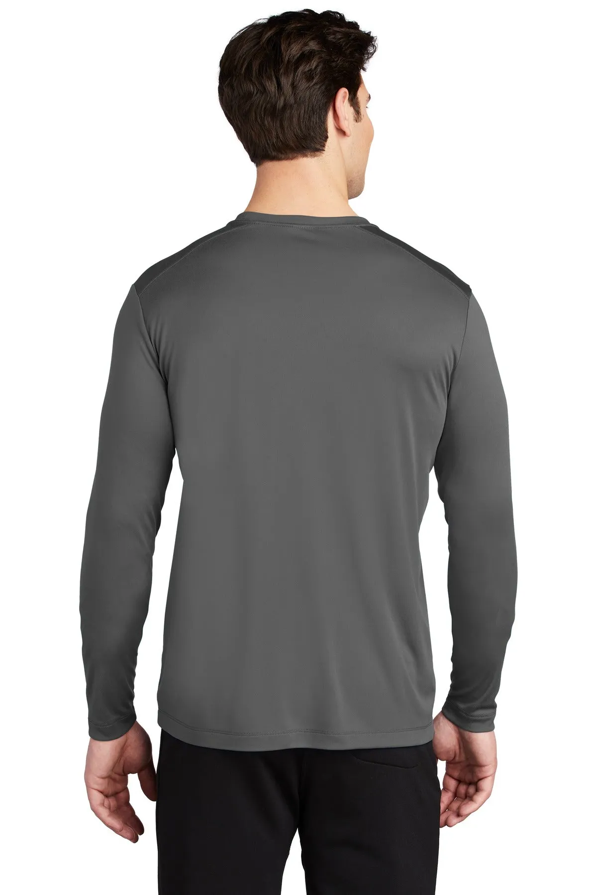 Sport-Tek  Posi-UV Pro Long Sleeve Tee. ST420LS Dark Smoke Grey