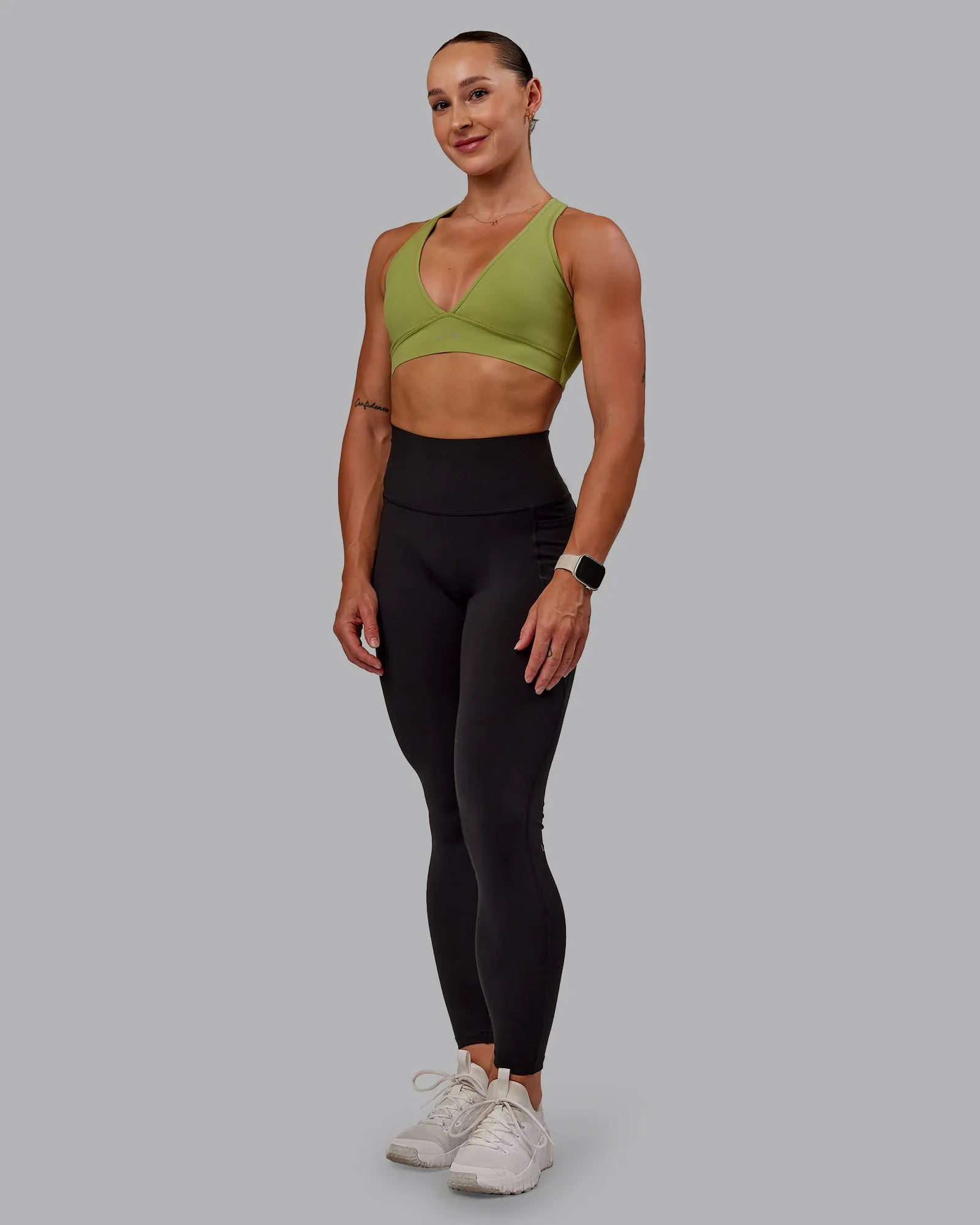 Stamina Sports Bra - Moss Stone