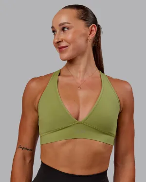 Stamina Sports Bra - Moss Stone