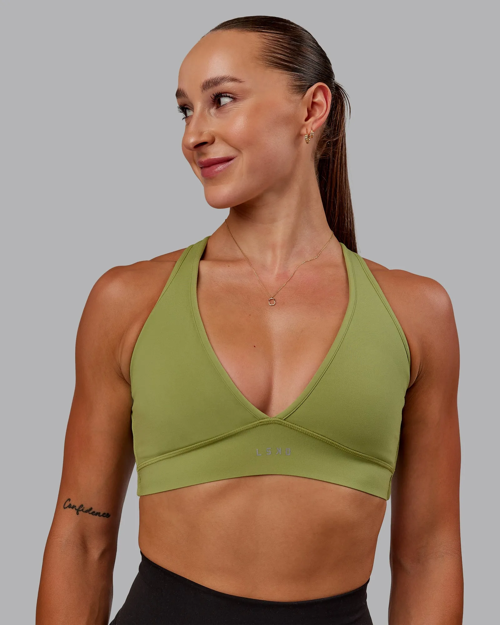 Stamina Sports Bra - Moss Stone