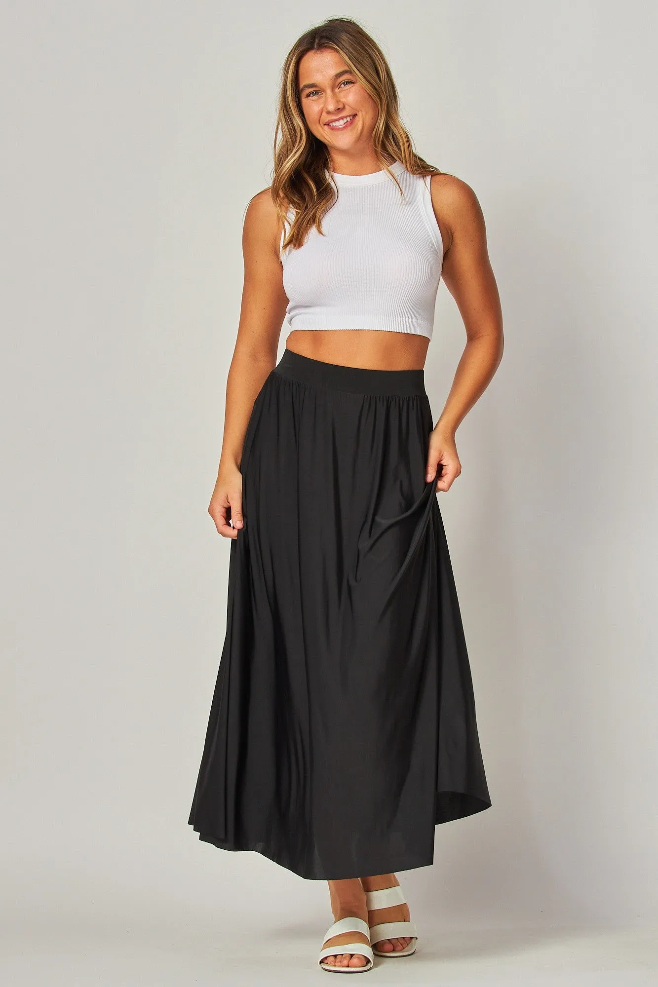 Stretchy Soft Maxi Skirt | 3 Colors