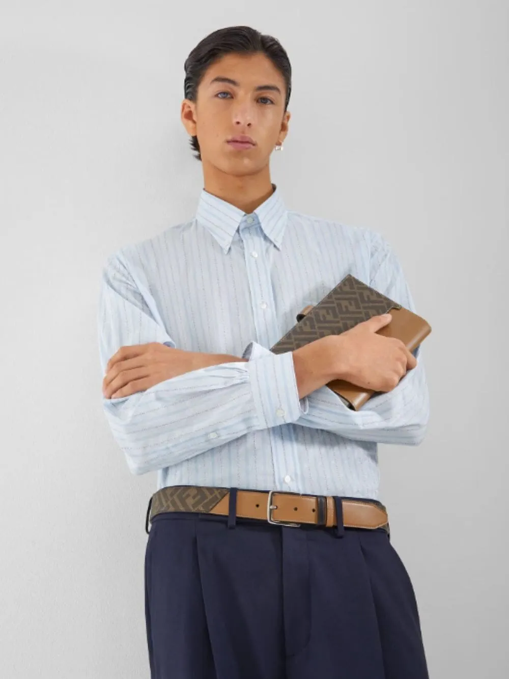 Striped Silk-Cotton Shirt