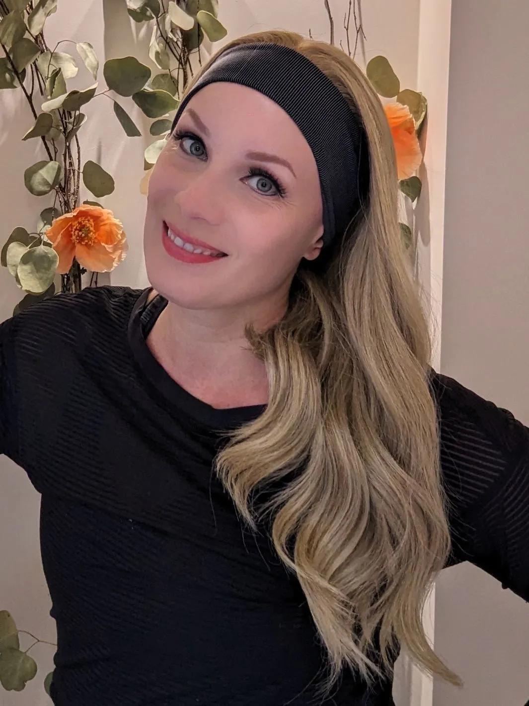 Synthetic Headband Wig | Natural Blonde | Hand-Tied