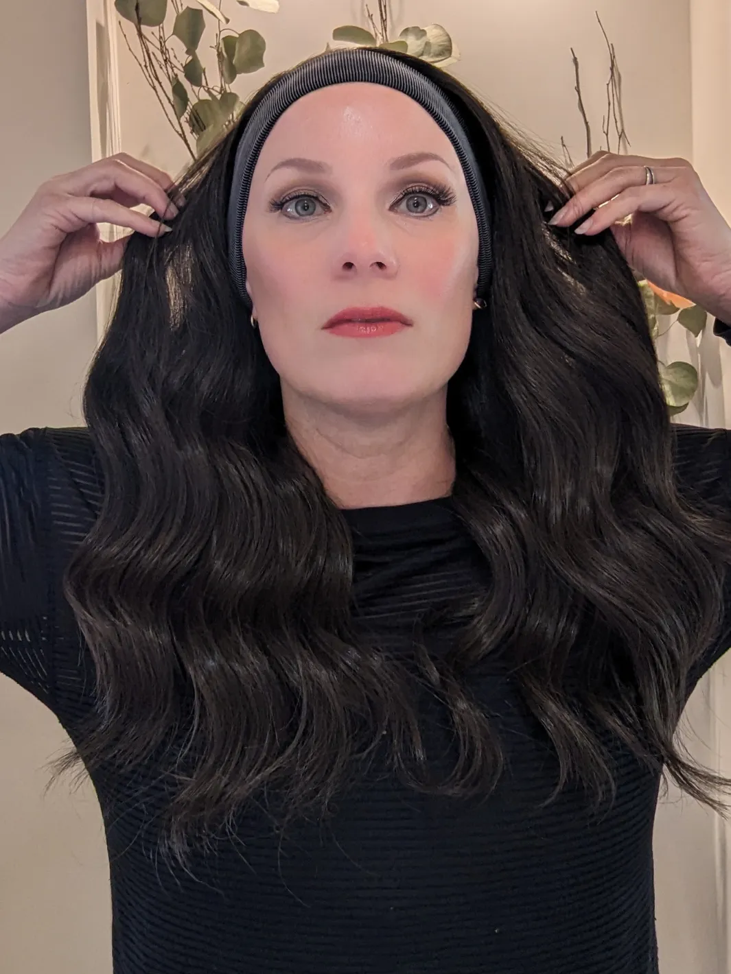 Synthetic Workout Wig | Dark Brown | Hand-Tied