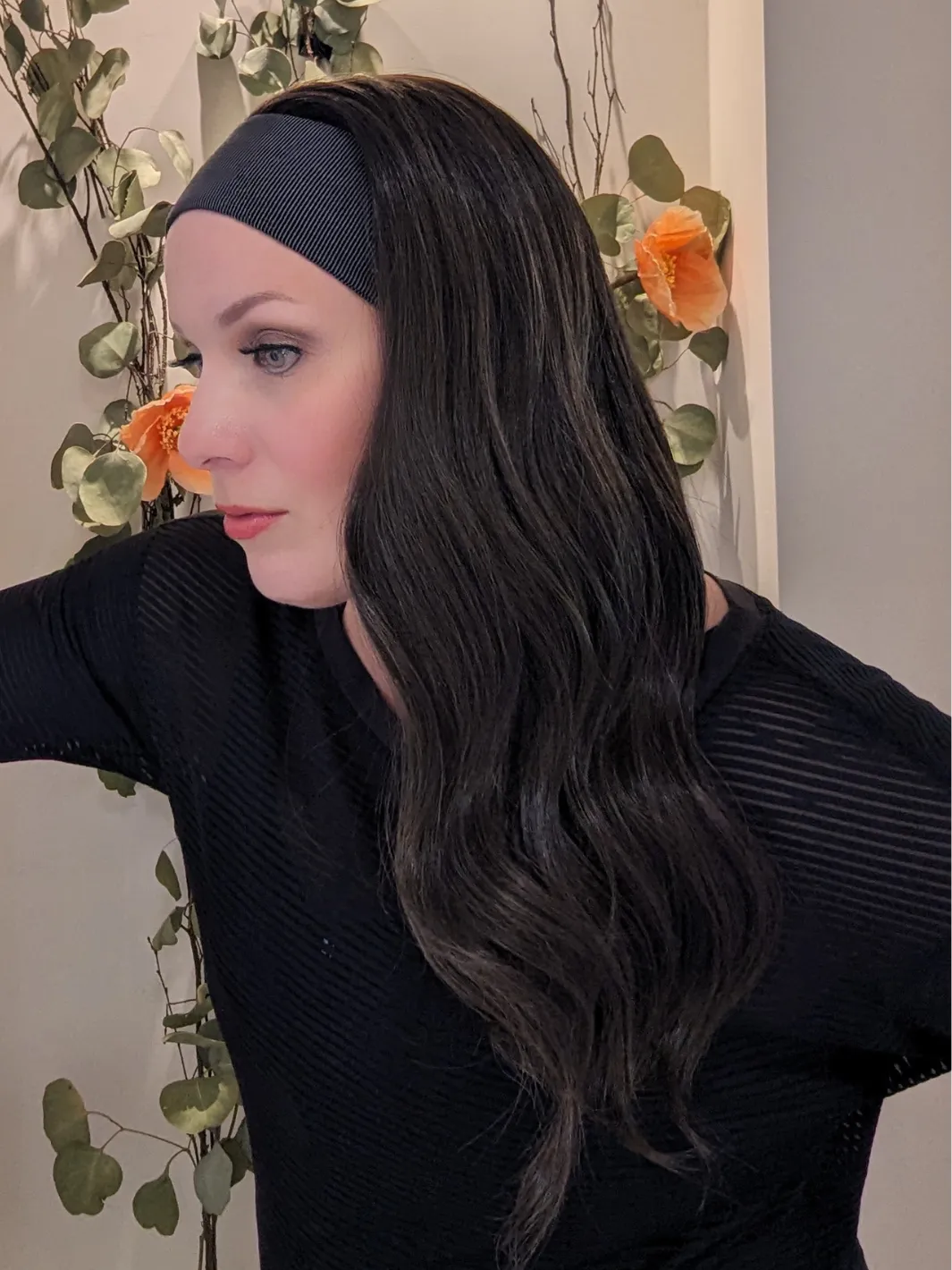 Synthetic Workout Wig | Dark Brown | Hand-Tied