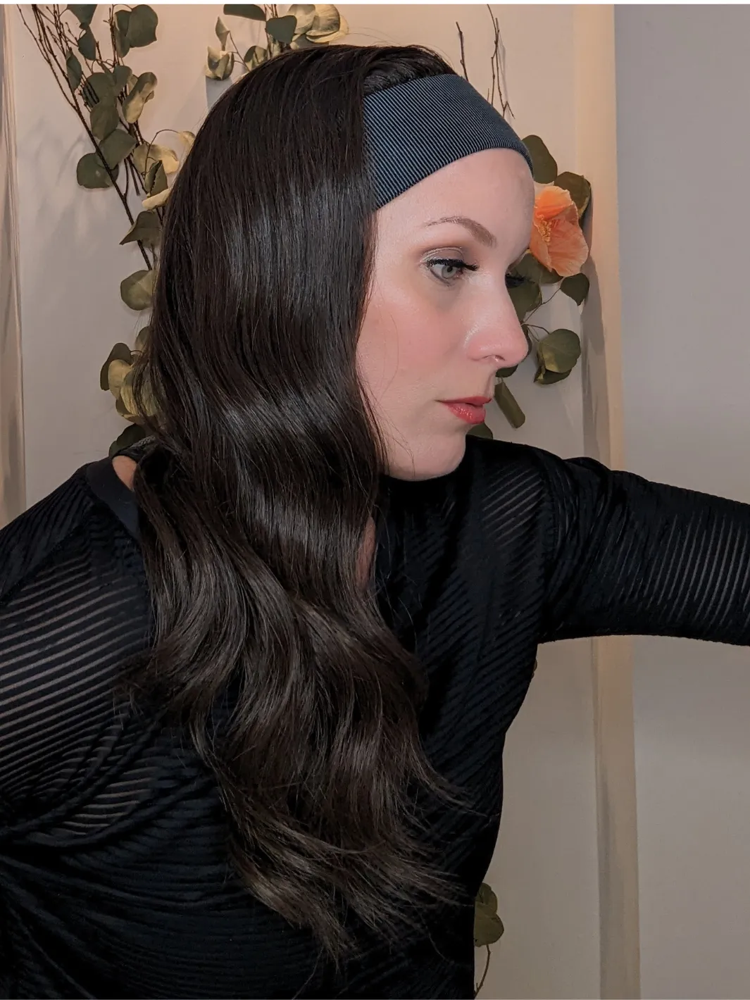 Synthetic Workout Wig | Dark Brown | Hand-Tied