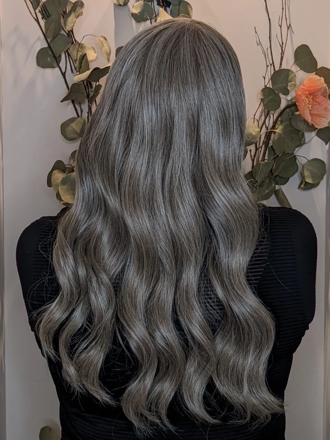 Synthetic Workout Wig | Light Grey | Hand-Tied