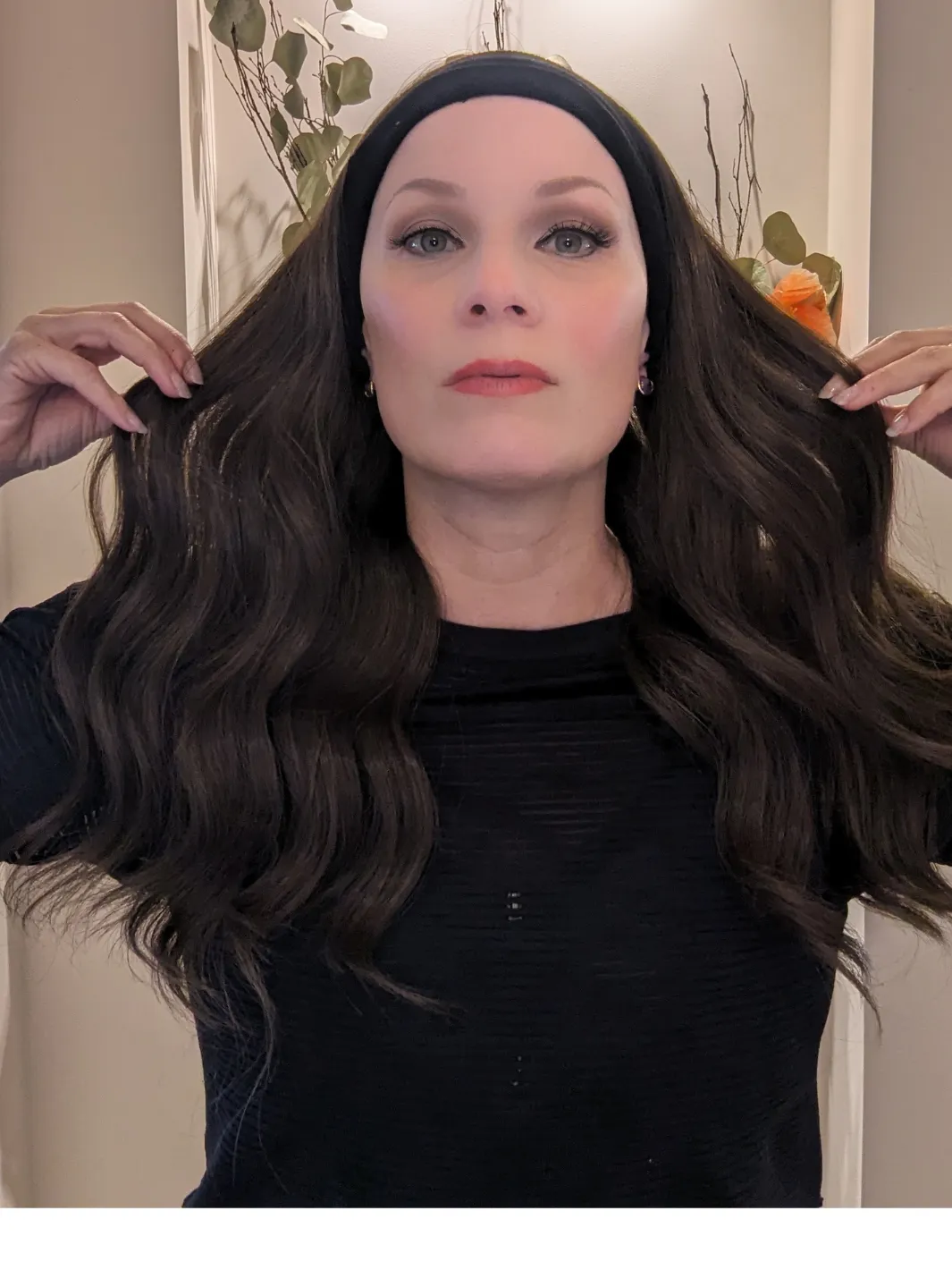 Synthetic Workout Wig | Medium Brown | Hand-Tied