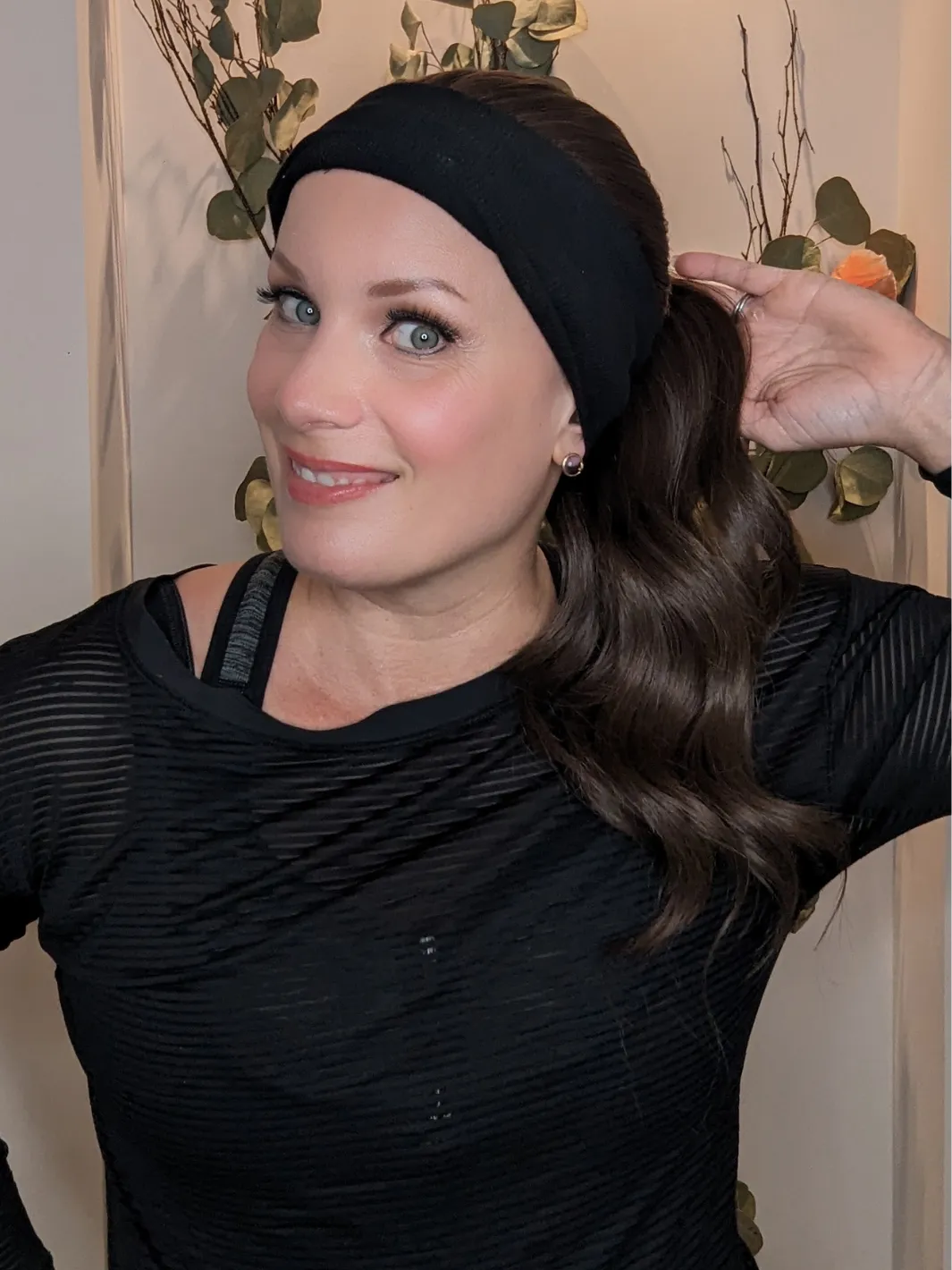 Synthetic Workout Wig | Medium Brown | Hand-Tied