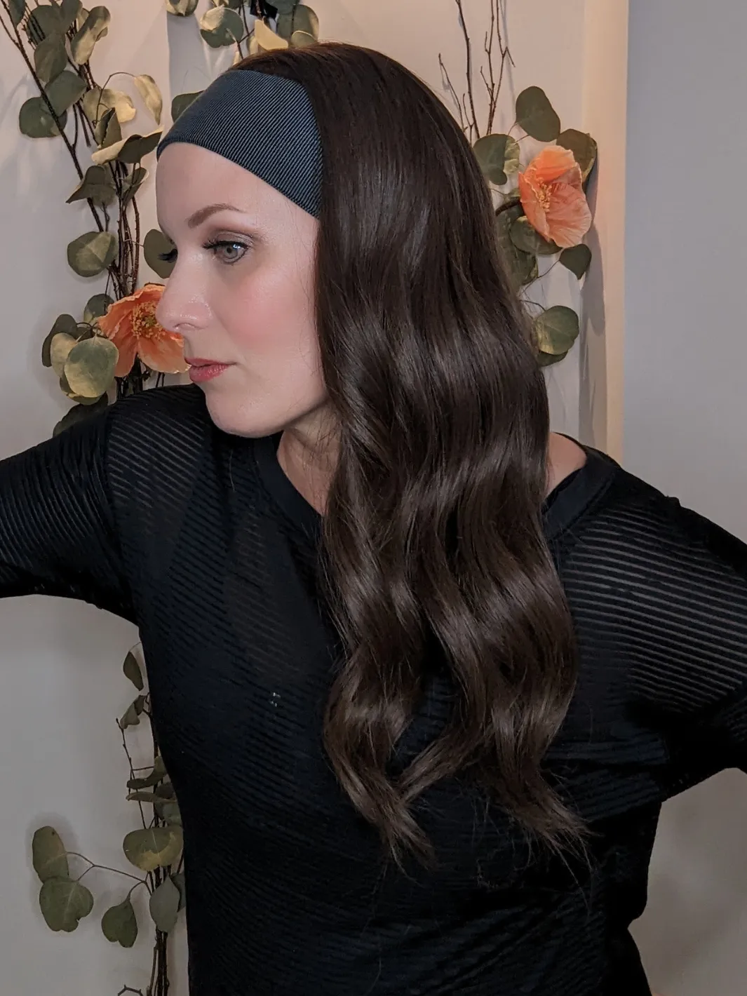 Synthetic Workout Wig | Medium Brown | Hand-Tied