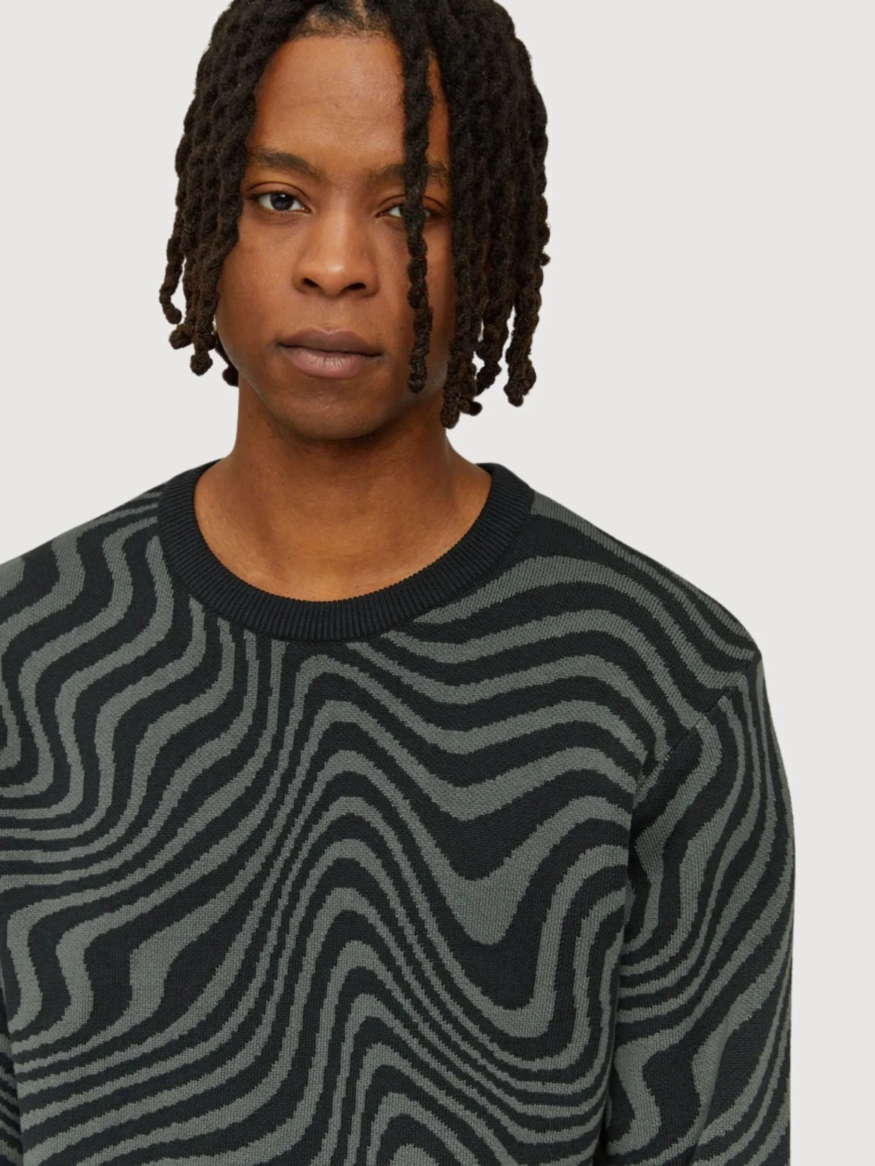 Tardun Men Jumper Black/Bottle | Mazine