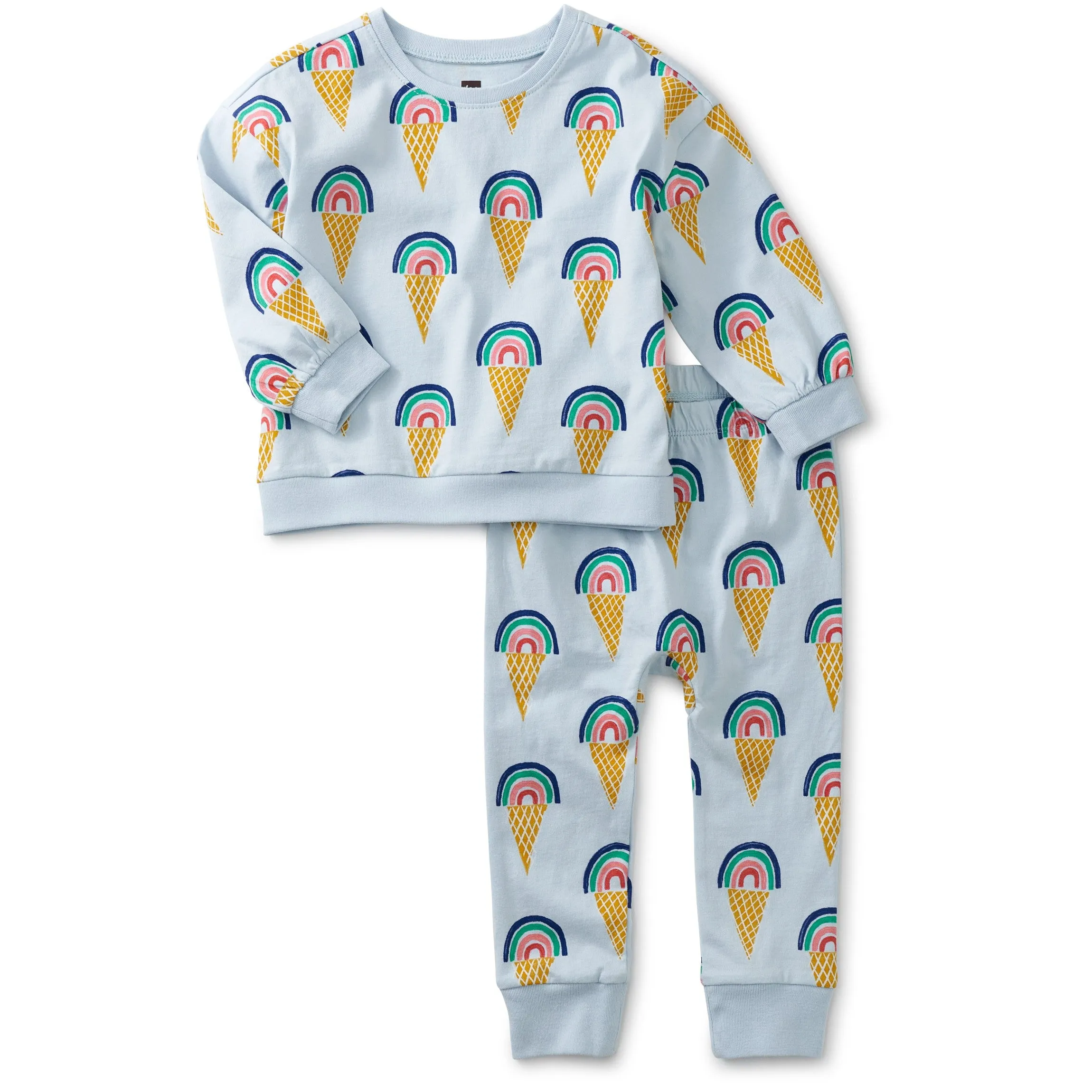 Tea Collection Rainbow Cones 2 Piece Set