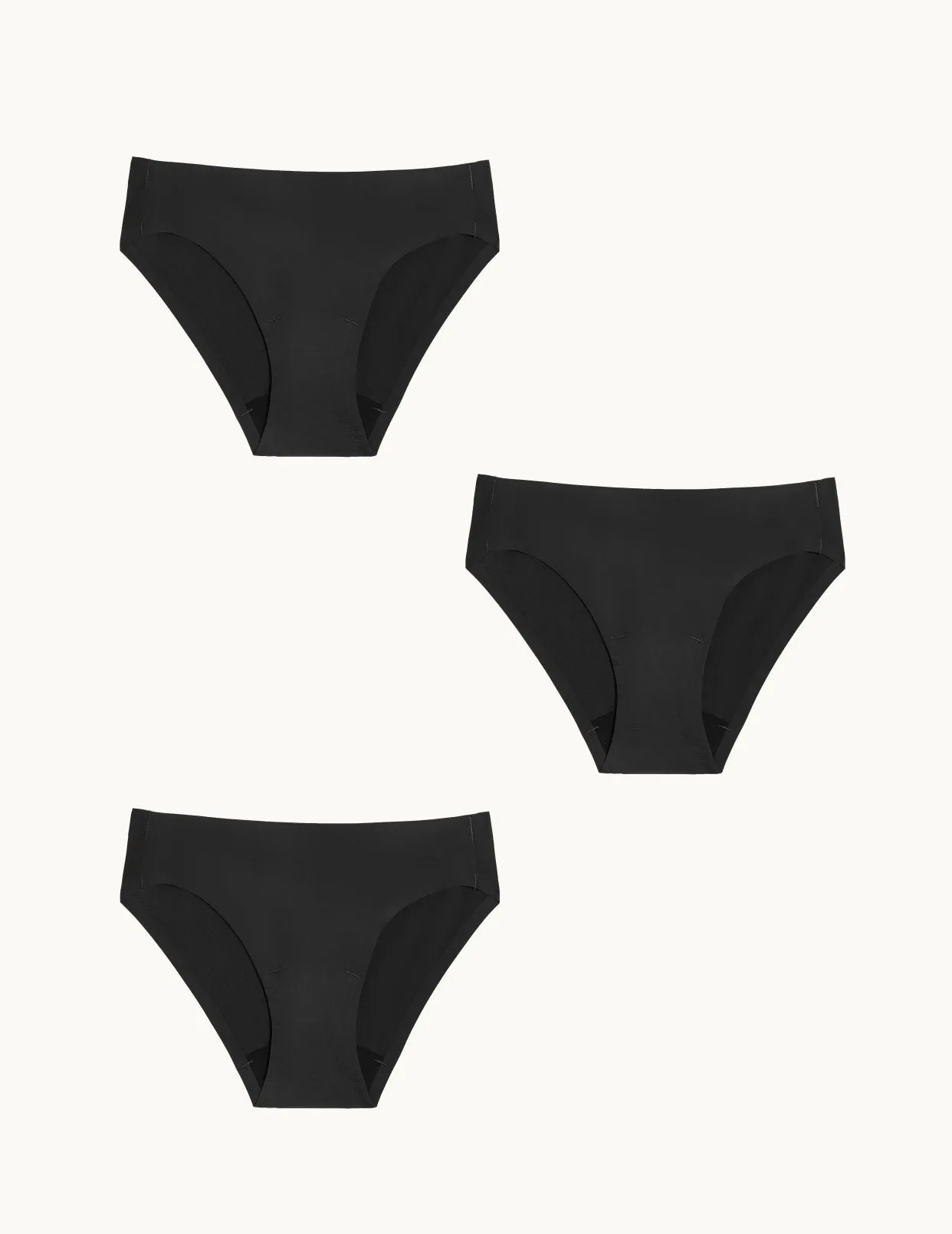 Teen Light Leakproof No-Show Bikini 3-Pack - Kit