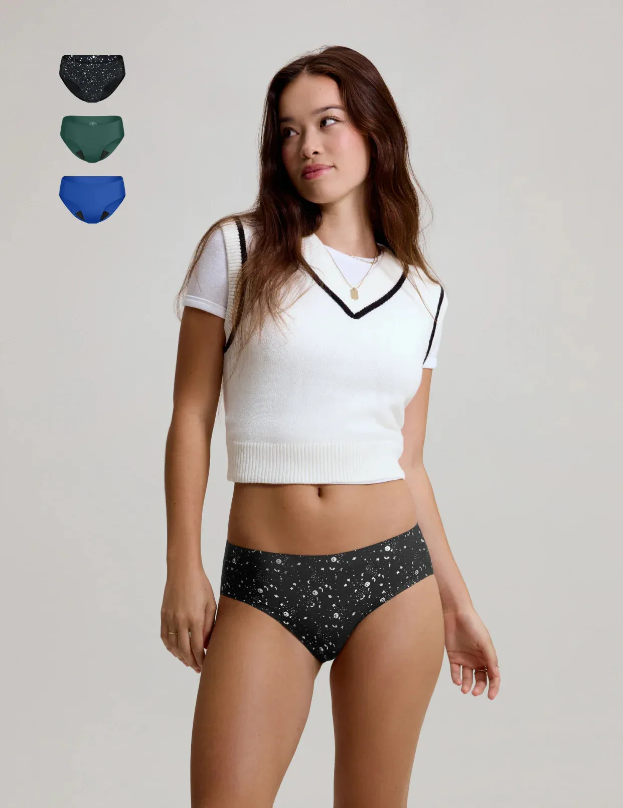 Teen Light Leakproof No-Show Bikini 3-Pack