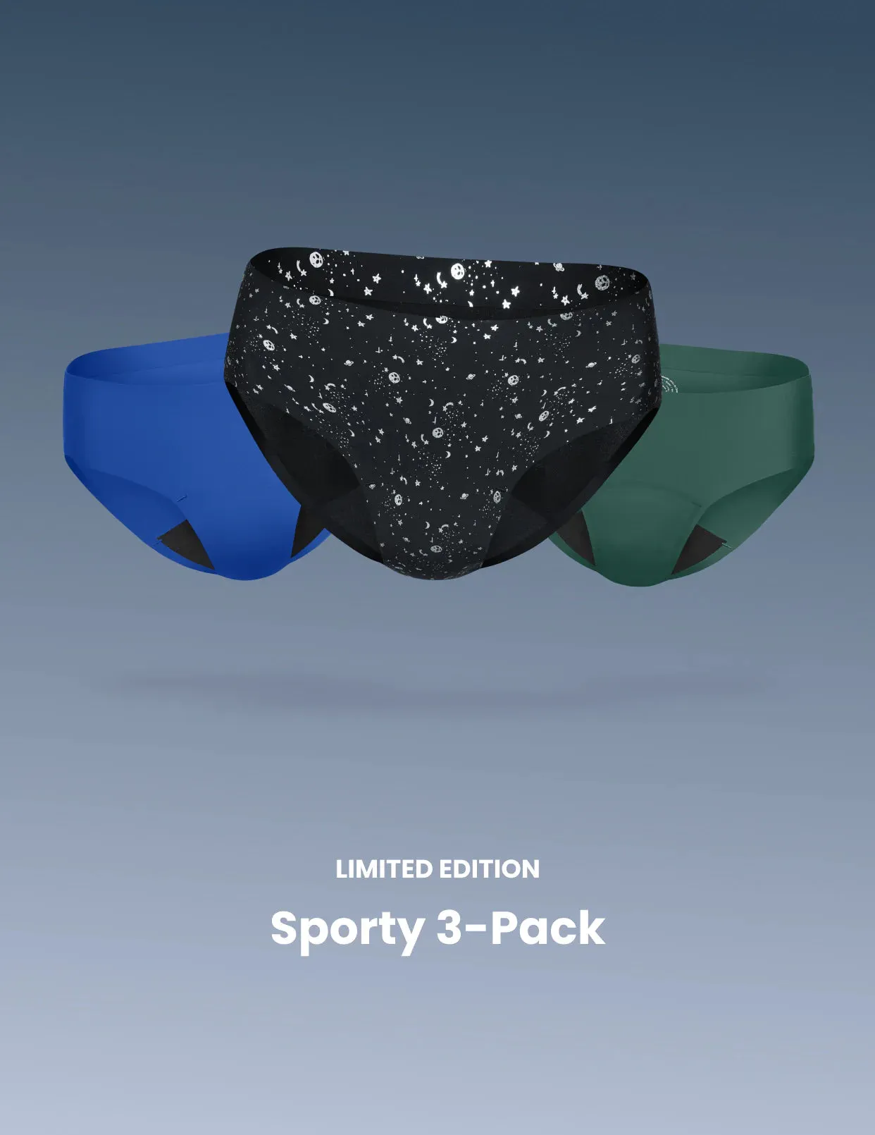 Teen Light Leakproof No-Show Bikini 3-Pack