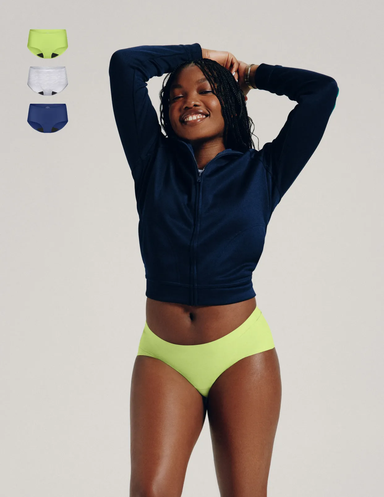 Teen Light Leakproof No-Show Boyshort 3-Pack