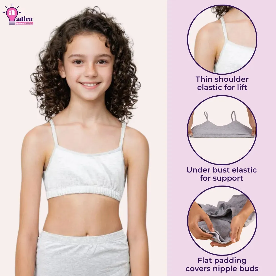 Teen Starter Bras | Flat Padded | Prevents Show Of Nipple Buds