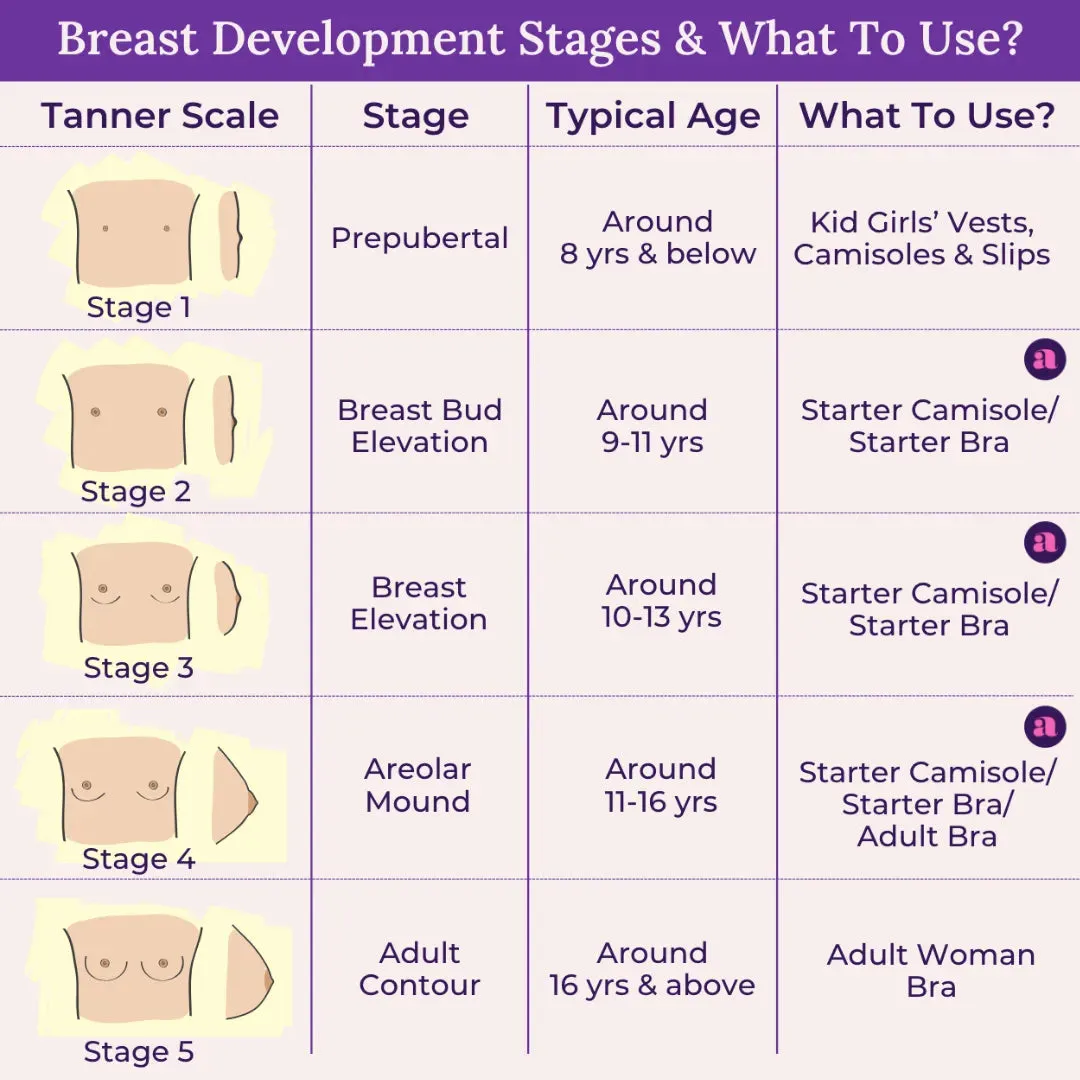 Teen Starter Bras | Flat Padded | Prevents Show Of Nipple Buds
