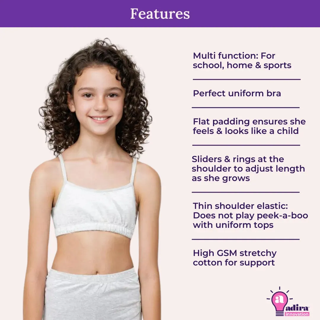 Teen Starter Bras | Flat Padded | Prevents Show Of Nipple Buds