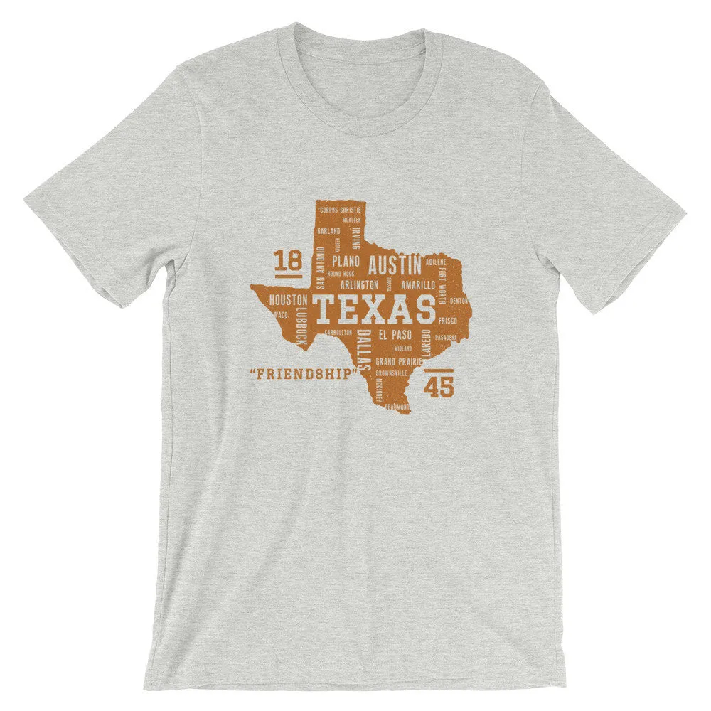 TEXAS Cities Unisex T-shirt