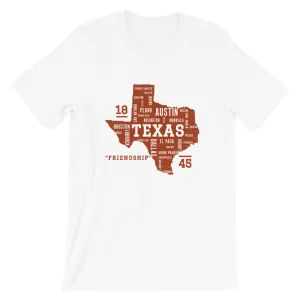 TEXAS Cities Unisex T-shirt