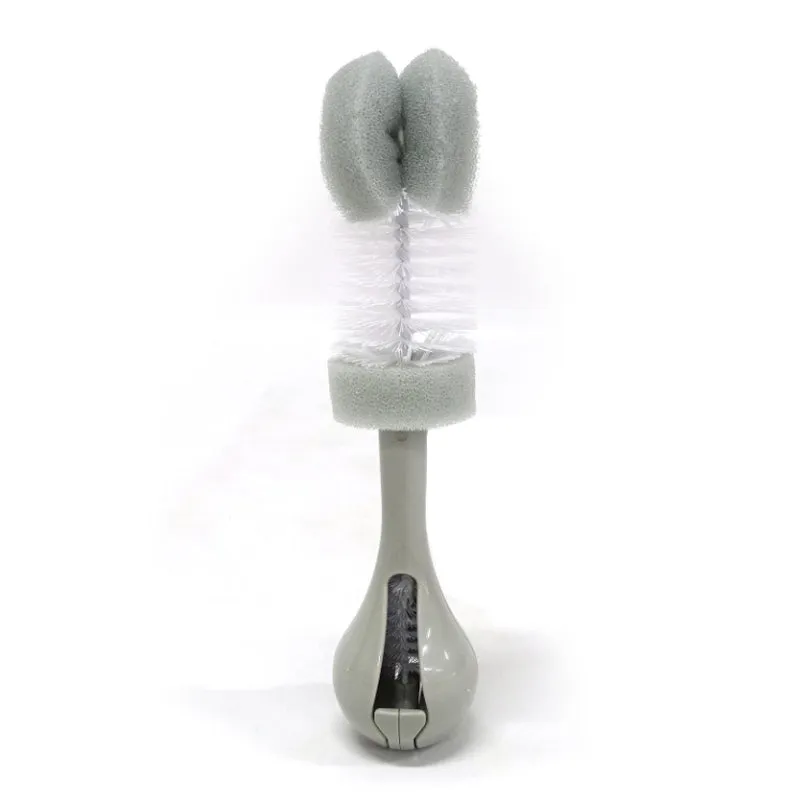 THE FIRST YEARS Double Sponge Bottle Brush Grey