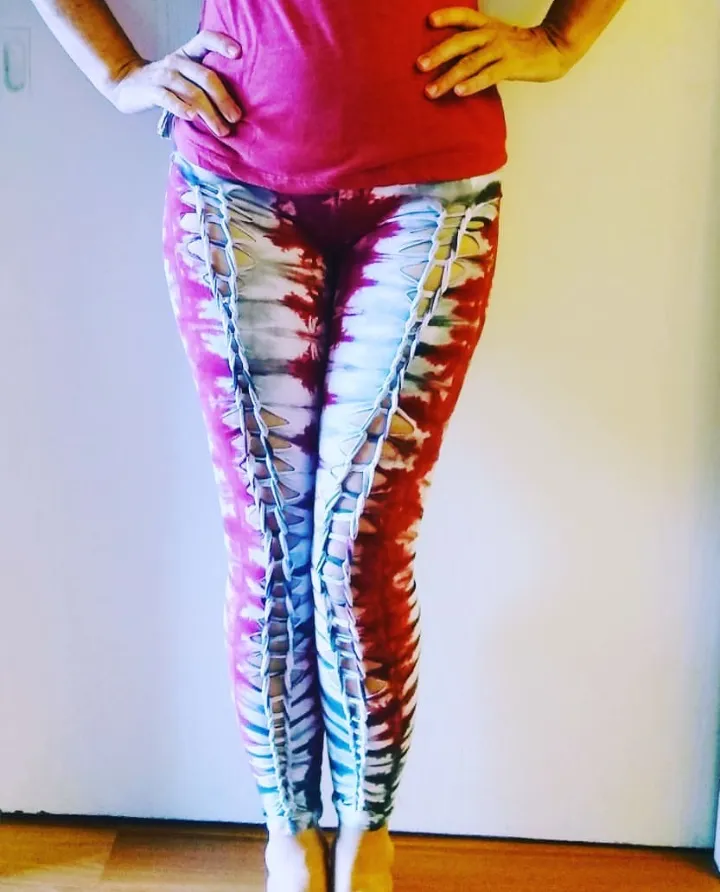 Tie Dye Custom Cut Leggings