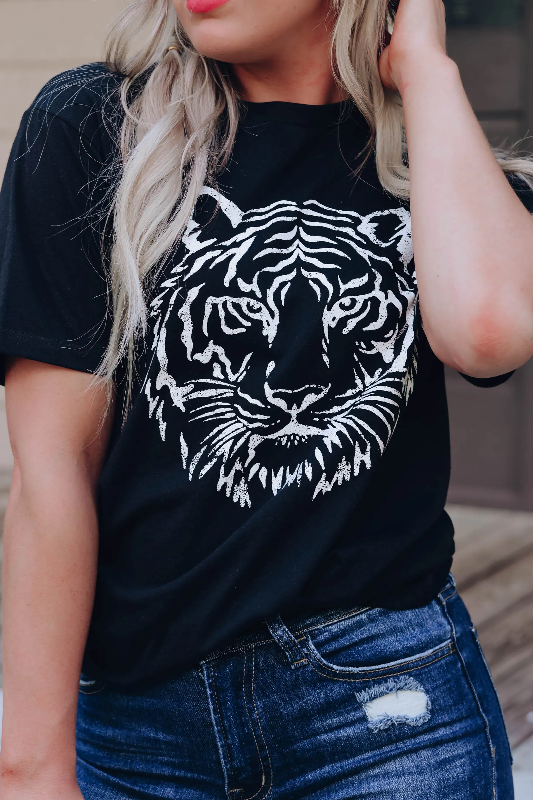Tiger Head Graphic Tee
