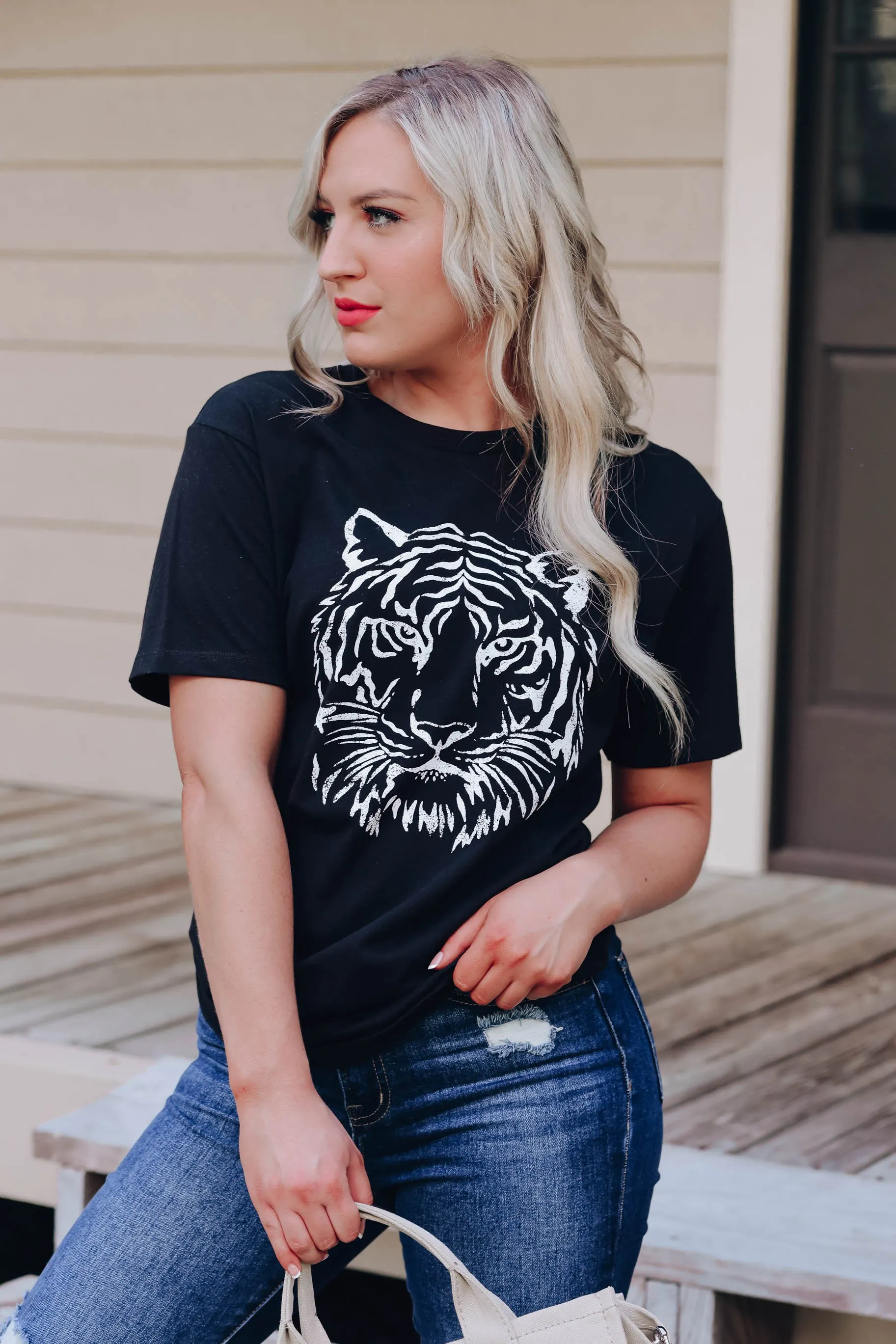 Tiger Head Graphic Tee