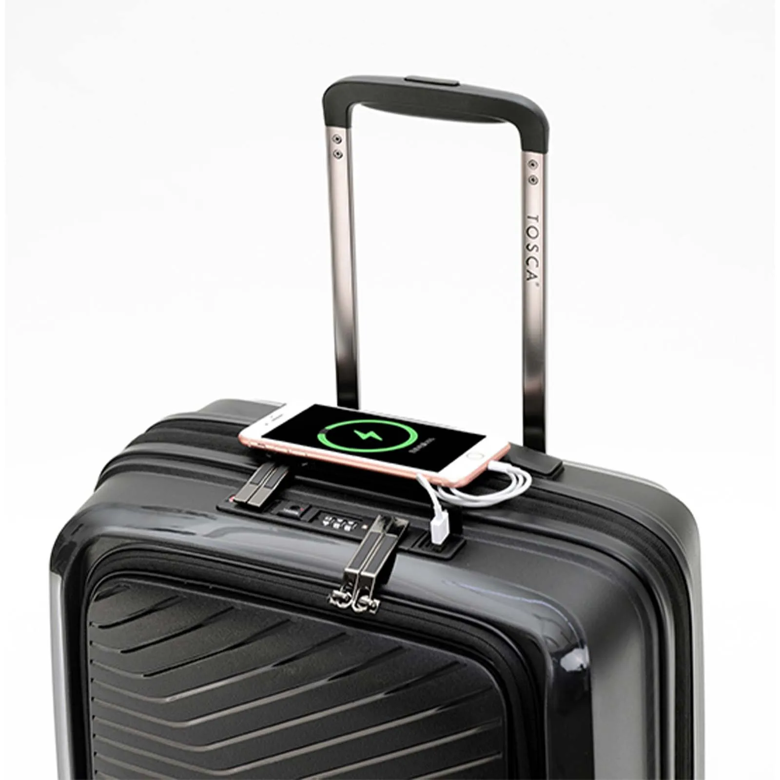 Tosca Space X 55cm Laptop Suitcase Black