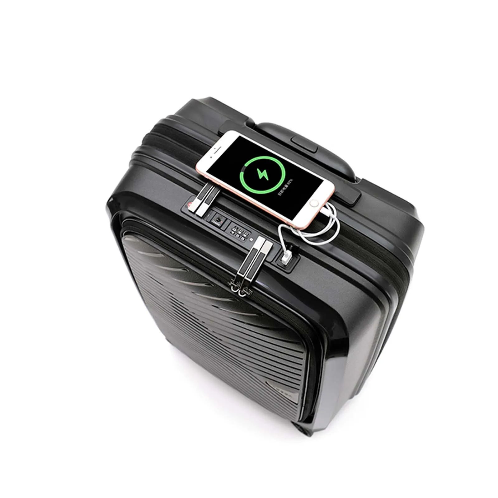 Tosca Space X 55cm Laptop Suitcase Black